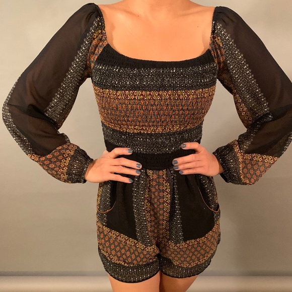 Bohemian Chic Romper - Picture 1 of 3